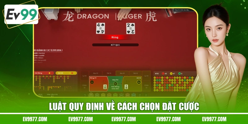 Luật quy định về cách chọn đặt cược