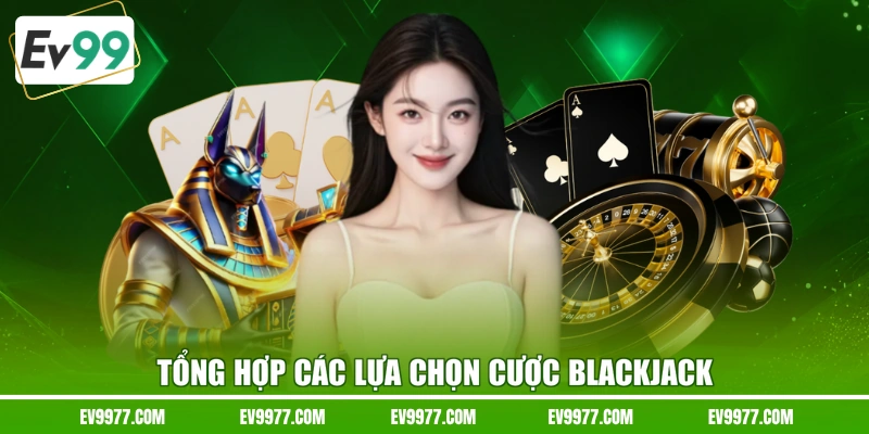 Tổng hợp các lựa chọn cược Blackjack  
